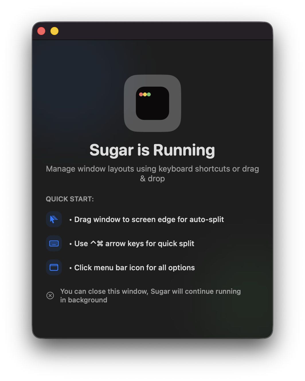 Sugar screenshot 1