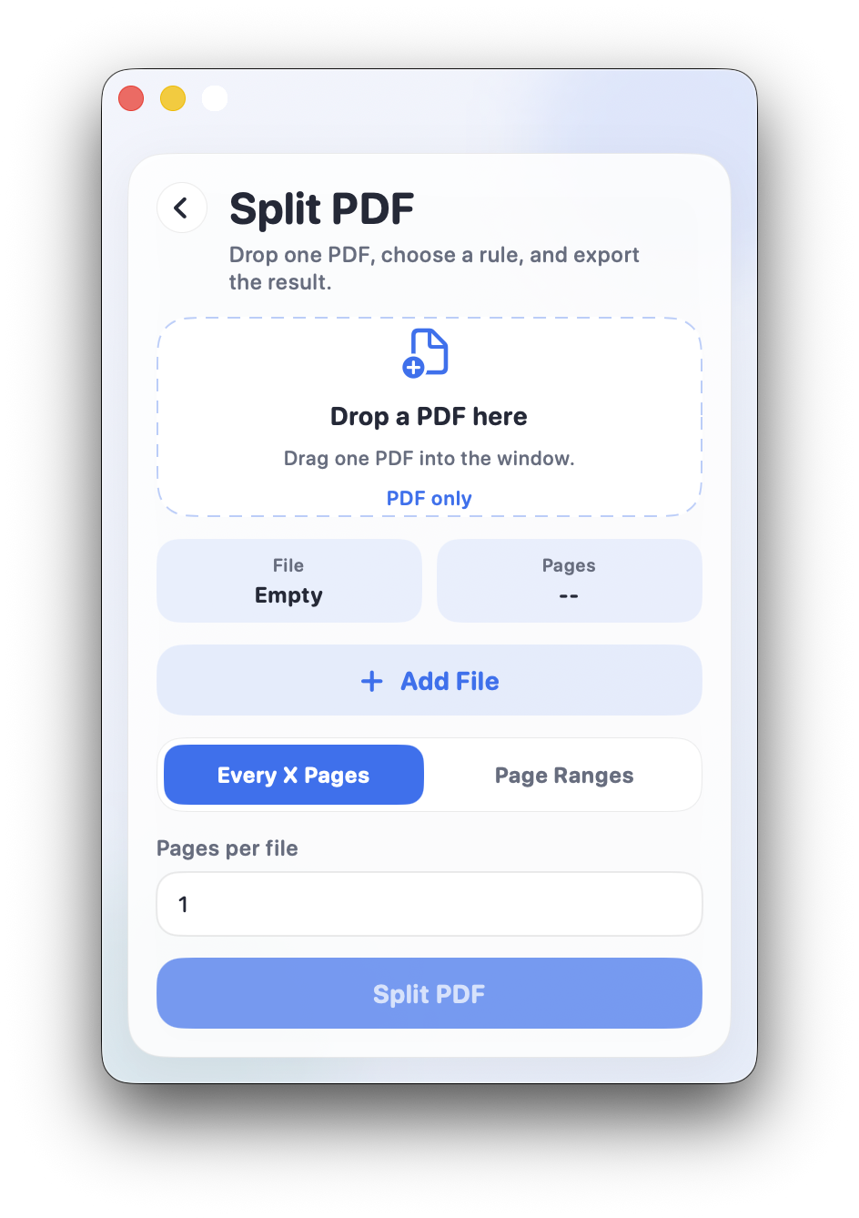 SplitPDFMerge screenshot 2