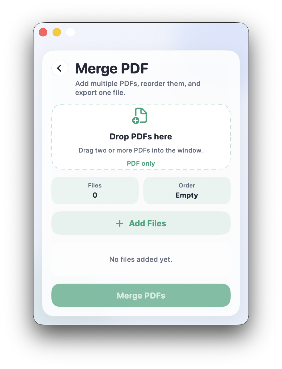 SplitPDFMerge screenshot 3